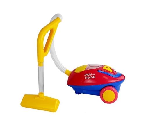 Red-Yellow Battery Operated Vacuum Cleaner with Lights and Sound