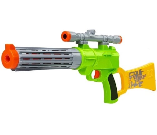 Foam Cartridge Rifle with target for shooting Green