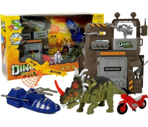 Dinosaur World Figure Set Shotgun Launcher Sound