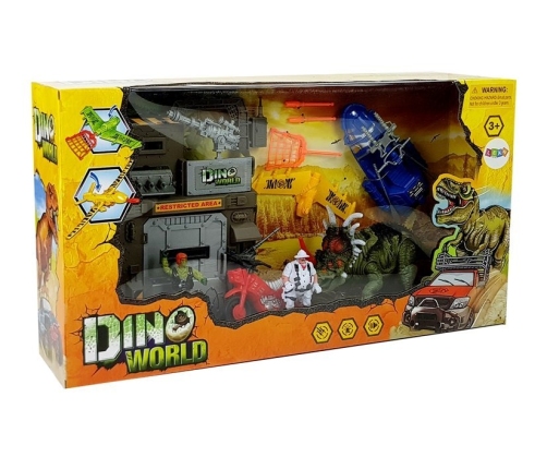 Dinosaur World Figure Set Shotgun Launcher Sound