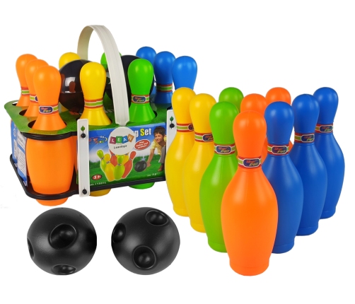 Colourful Bowling Set 10 pcs Ball 20 cm