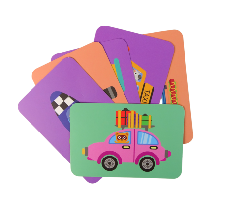 Magnetic Jigsaw Book Vehicles Cards Helicopter Police