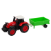 Farm Set Tractor Trailer Cow 1:64