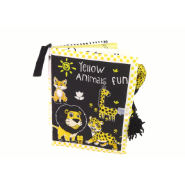 Soft Book Animals Black Yellow