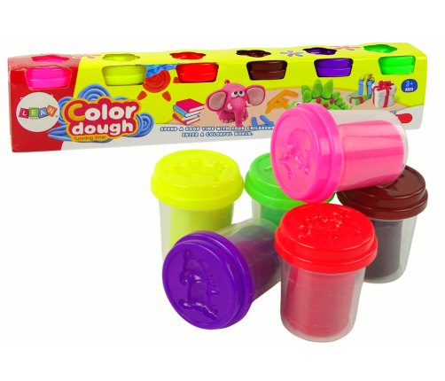 Animal Play Dough Set 6 Colors Cups