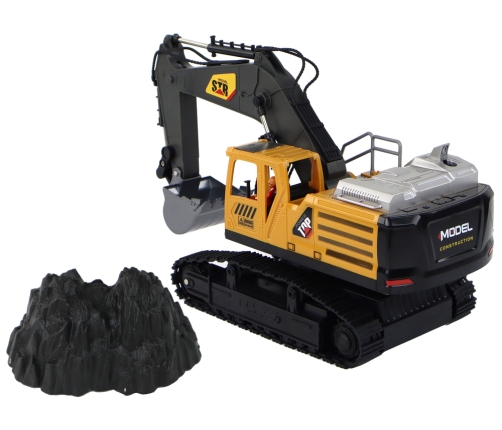 Construction Vehicle Remote Controlled Excavator RC 14 Channels Yellow 1:14