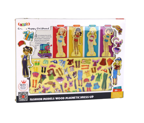 Magnetic Puzzle Dolls Clothes Styling 65 Clothing Elements