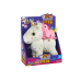 Unicorn Plush Sleeping Animal Lullaby White With Stars Set