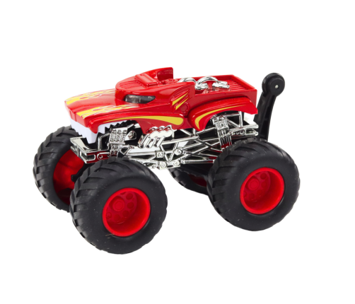 Toy Car Off-Road Vehicle Big Rubber Wheels Red