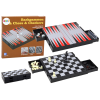 3in1 Game Set Magnetic Board Chess Checkers Backgammon