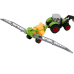 Agricultural Tractor Excavator With Sprayer Drive Green