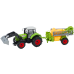 Agricultural Tractor Excavator With Sprayer Drive Green