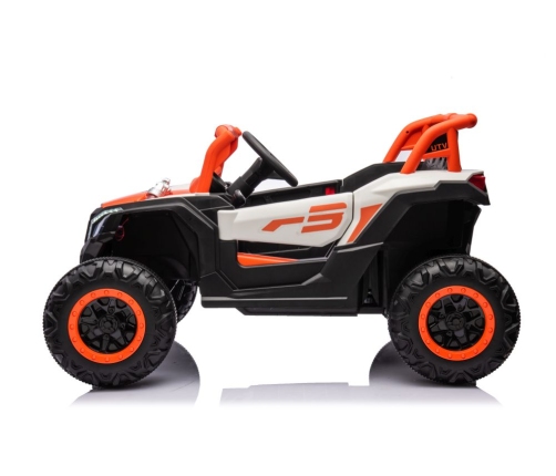 Divvietīgs bērnu elektromobilis Bagijs UTV NEL-901 4x4 Orange