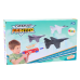 2in1 Dart Gun Airplane Launcher Blue