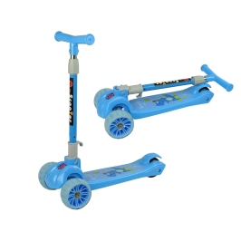 Tricycle Balance Scooter Luminous Blue Wheels Crocodile