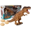 Battery Operated Dinosaur Tyrannosaurus Lays Eggs Brown with Steam