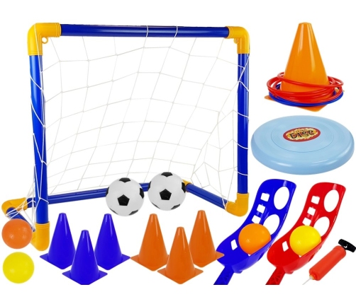 A set of Sports Games Handball Football Goal Frisbee