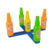 Handball Game Hoop Throw Coloured Bottles Points