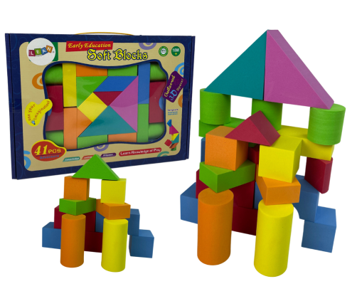 41 Piece Construction Foam Blocks for Kids