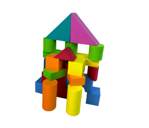 41 Piece Construction Foam Blocks for Kids