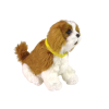 Interactive Plush Dog Soft fur Cavalier breed Stroke its head and learn its functions