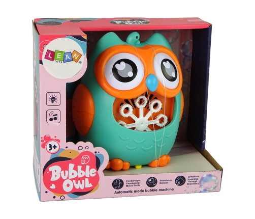 Soap Bubble Machine Owl Sound Mint