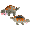 Plush Dinosaur Pencil Case Storage Box Pendant Gray