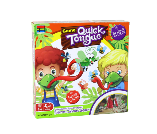 Fun Skill Game Quick Tongue - Catch the Insect Mask Chameleon