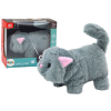 Plush Interactive Animal Kitten Walks and Meows Gray