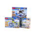 Police Boat Plane Helicopter Construction Bricks Blue MIX