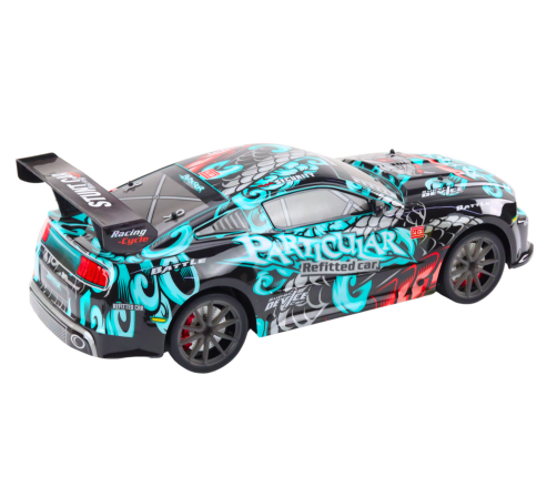 Large Remote Controlled RC Sports Car 1:8 Lights Sounds Graffiti