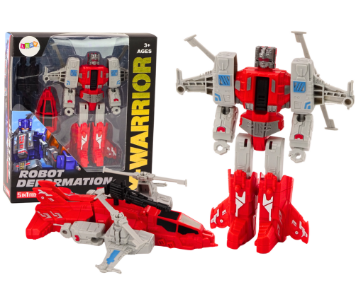 Robot-Helicopter 2in1 Transformation X-Warrior Red