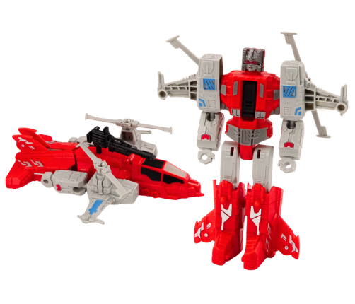 Robot-Helicopter 2in1 Transformation X-Warrior Red