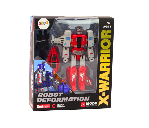 Robot-Helicopter 2in1 Transformation X-Warrior Red