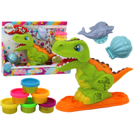 Dinosaur Playdough Set 6 Colors Dolphin Molds Scallop