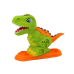 Dinosaur Playdough Set 6 Colors Dolphin Molds Scallop