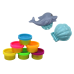 Dinosaur Playdough Set 6 Colors Dolphin Molds Scallop