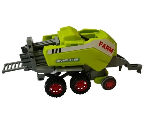 Set of Vehicle Farmer Tractor