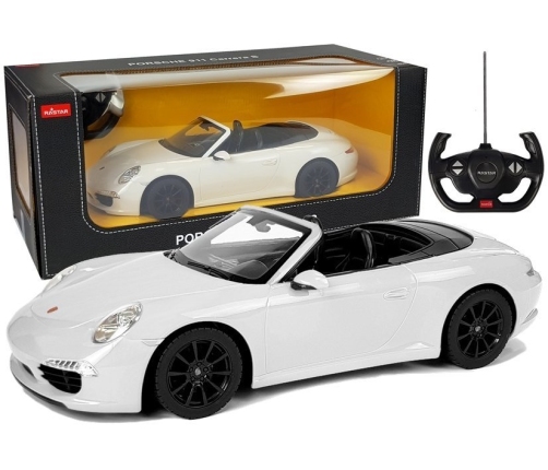 Car R/C Porsche 911 Carrera S Rastar 1:12 White