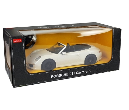 Car R/C Porsche 911 Carrera S Rastar 1:12 White