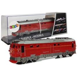 Train Pendolino Locomotive with Light and Sound Red