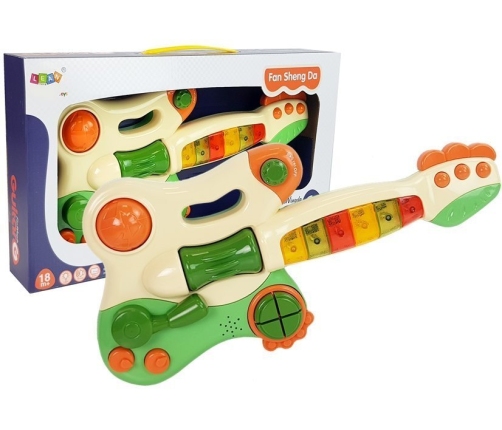 Interactive Baby Piano Guitar Sound Light Green