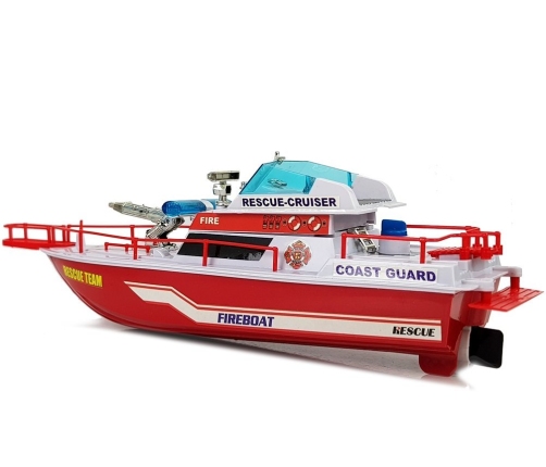 Rescue Boat Battery Boat 4 Directions Red