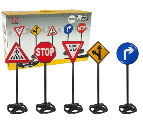 Big Set of Educational Road Signs 82 cm