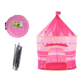 Tent  Princess Palace For Kids Garden Crown Pink