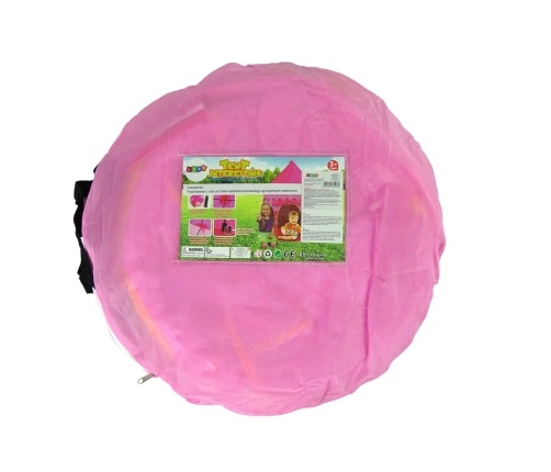 Tent  Princess Palace For Kids Garden Crown Pink