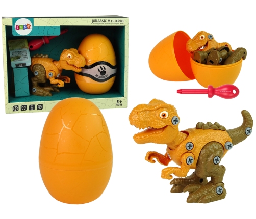 Dinosaur Tyrannosaurus Rex set with Egg DIY Screwdriver Orange