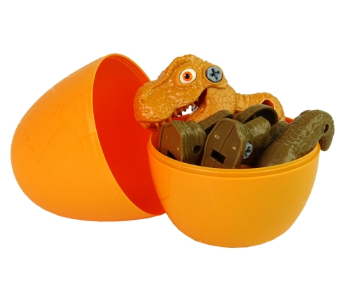 Dinosaur Tyrannosaurus Rex set with Egg DIY Screwdriver Orange