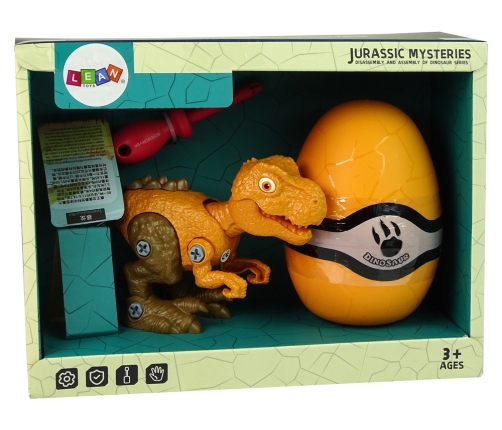 Dinosaur Tyrannosaurus Rex set with Egg DIY Screwdriver Orange