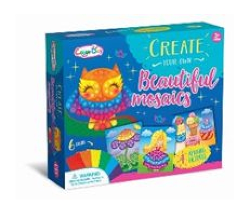 Creative Set Colorful Mosaic Owl Scrapbook